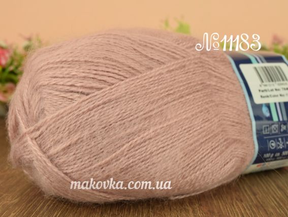 Mohair Delicate Nako пряжа 11183 розово-кофейный