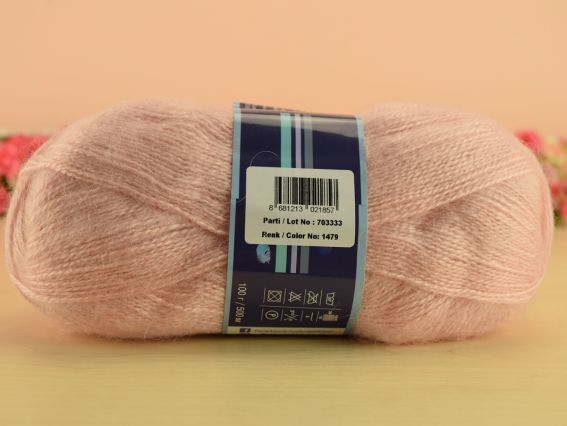 Mohair Delicate Nako пряжа 1479 св. розово-персиковый