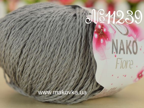 Fiore Nako пряжа 11239 серый