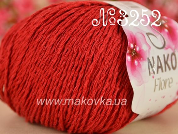 Fiore Nako пряжа 3252 красный