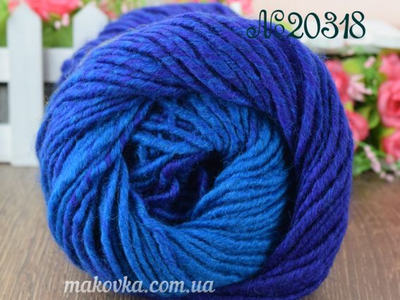 Ombre Nako пряжа 20318 синий