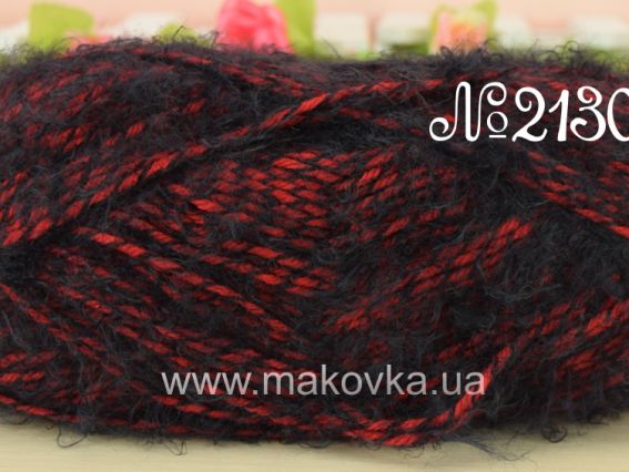 Paris Nako пряжа 21306 черно-красный
