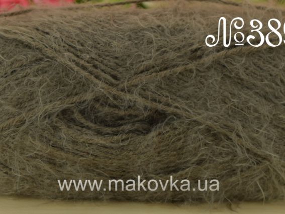 Paris Nako пряжа 3890 сіро-бежевий із зеленцой