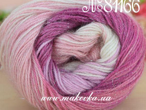 81166 розово-молочный с серебром