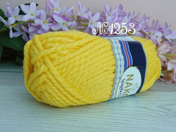Spaghetti Nako пряжа 1253 гарний жовтий