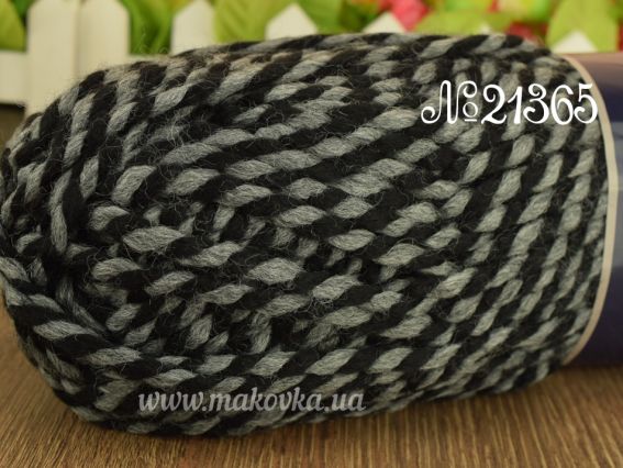 21365 чорно-сірий меланж