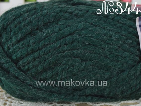 Spaghetti Nako пряжа 3444 темно-зелений