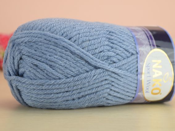 Sport Wool Nako пряжа 11223 голубой