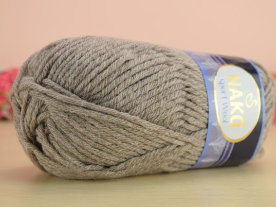 Sport Wool Nako пряжа 23294 кофейный