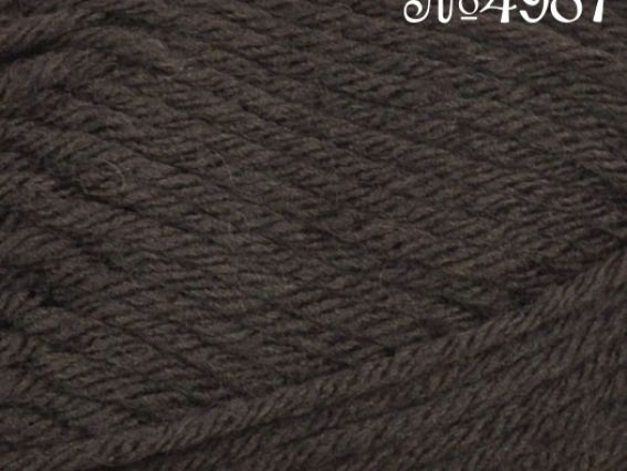 Sport Wool Nako пряжа 4987 т.коричневый