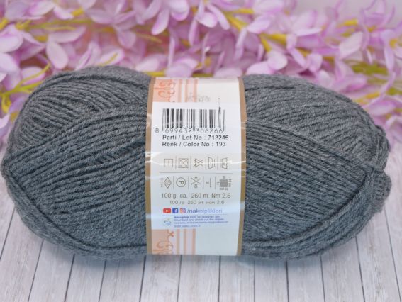 193 темний сірий рябий