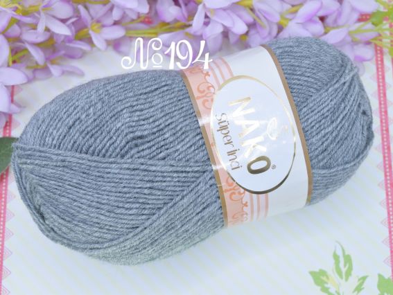 Super Inci Nako пряжа 194 сірий