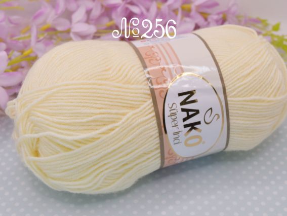Super Inci Nako пряжа 256 слонова кістка