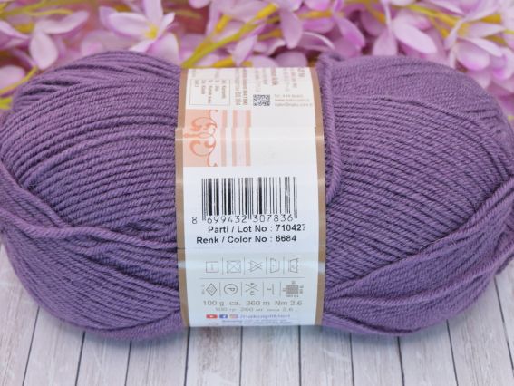 6684 темно-бузковий приглушений