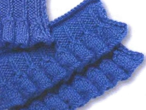 узор рюш маленький колокольчик на спицах