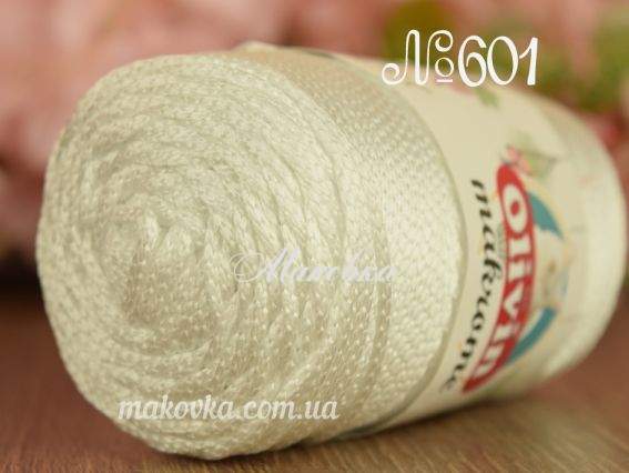 Olivin Makrome пряжа-шнур 601 білий