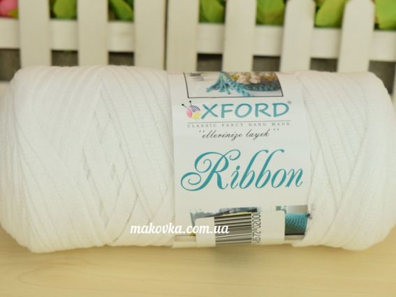 Oxford Ribbon лента трикотажная 1 Бобина 11 белый