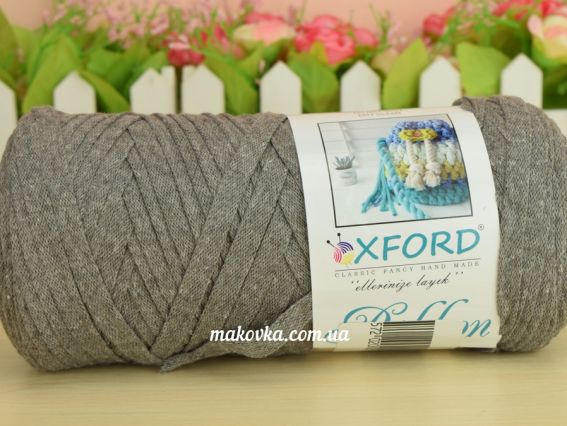 Oxford Ribbon лента трикотажная 1 Бобина 02 серо-бежевый