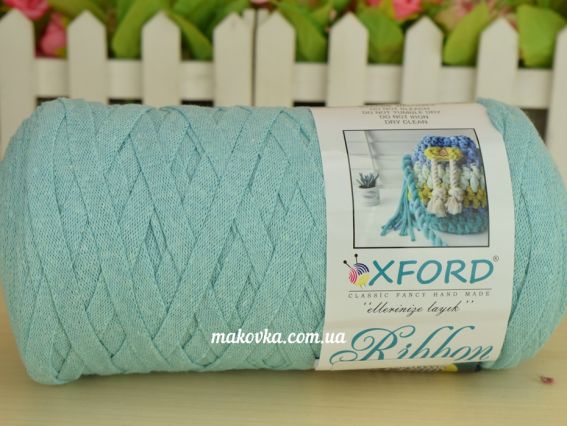 Oxford Ribbon лента трикотажная 1 Бобина 07 мятно-голубой