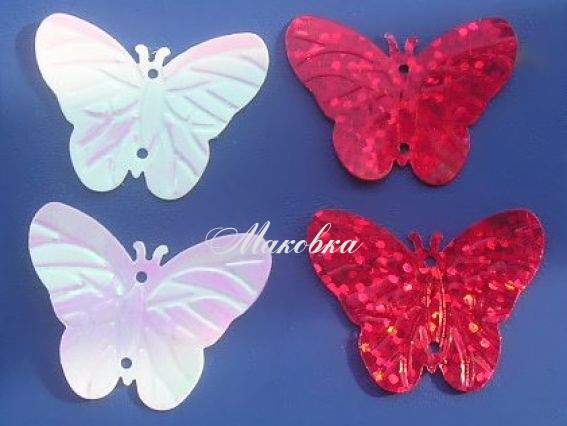Пайетки Бабочка большая