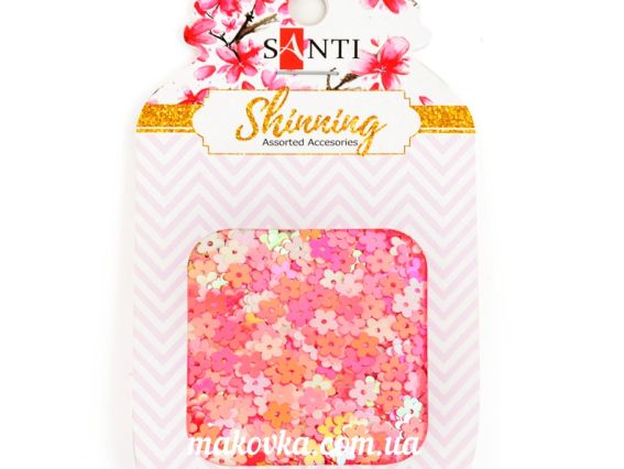 Конфетті Паєтки Floral mix (квіточки), 12 г. Santi 741485