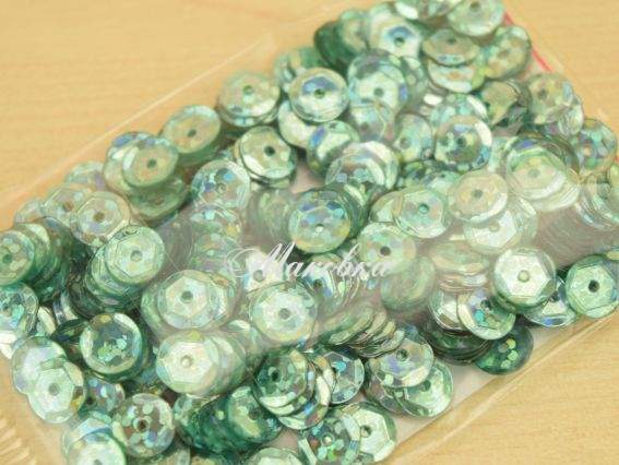 Пайетки шестигранные DMS 54L 6мм 5 г салатовые голографные ВДВ Пайетки шестигранные DMS 54L 6мм 5 г салатовые голографные ВДВ