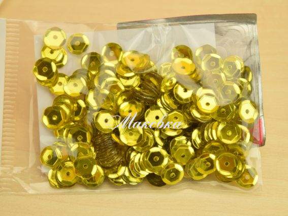 Паєтки шестигранні MT 14E 6мм 5 г жовті ВДВ Паєтки шестигранні MT 14E 6мм 5 г жовті ВДВ