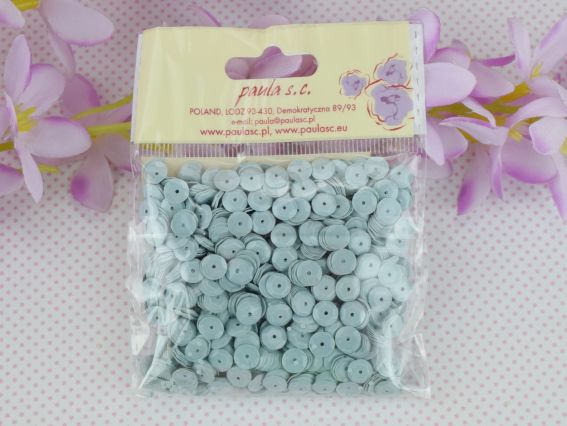 Шестигранні паєтки 6мм, колір Блакитний, Paula СЕ-6B25, 
