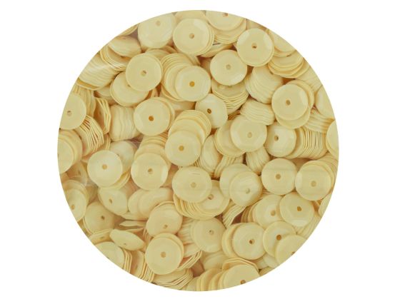 Паєтки шестигранні 6мм, Бежеві, Paula СЕ-6B7