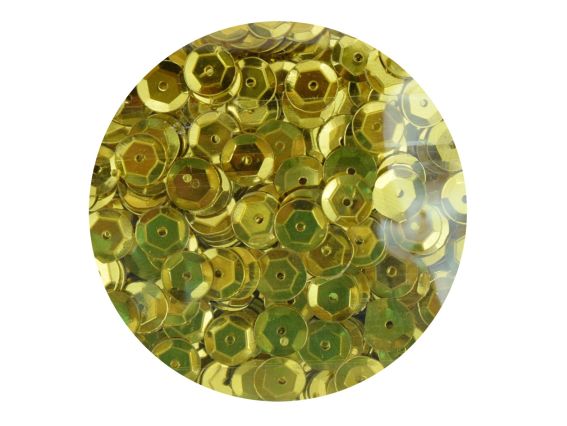 Шестигранні паєтки 6мм, колір Золотий,  Paula СЕ-6С6