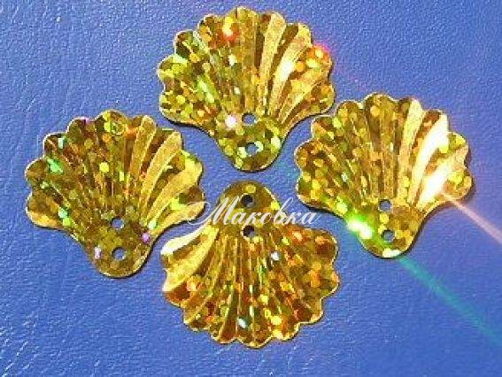 Пайетки Ракушка гребешок