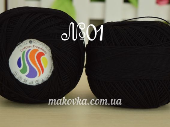 Cotton FREEDOM Performance пряжа черный 01