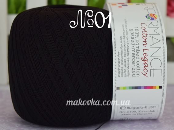 Cotton LEGACY Performance пряжа 01 черный