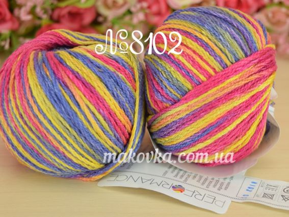 8102 желто-малиново-голубая