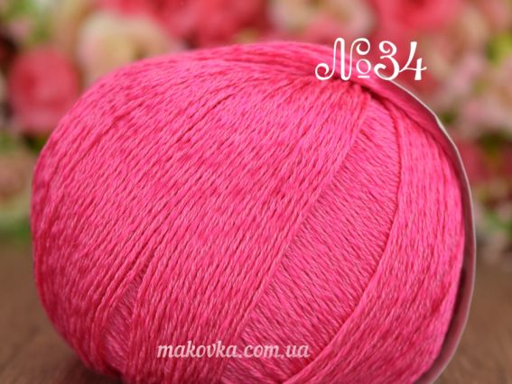 Cotton Twinkle Performance пряжа 34 ярко-розовая