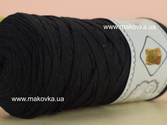 Celine ribbon Peria лента трикотажная, 1 Бобина 2 черный