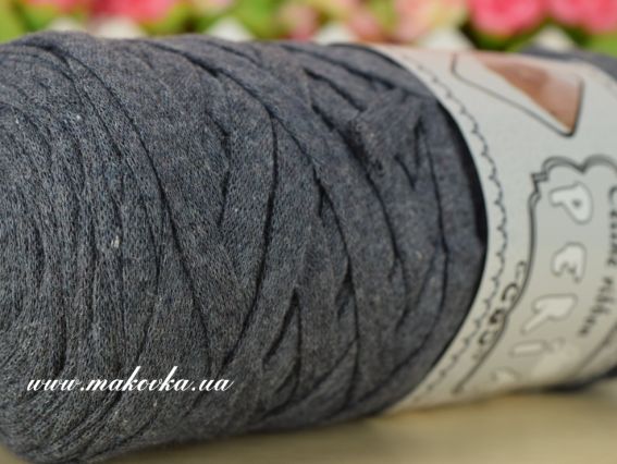 Celine ribbon Peria лента трикотажная, 1 Бобина 24 темно-серый