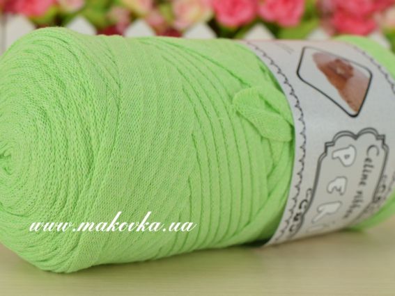 Celine ribbon Peria лента трикотажная, 1 Бобина 28 ярко-салатовый