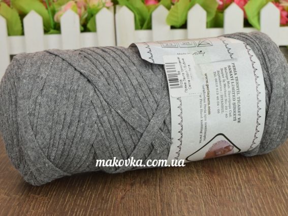 Celine ribbon Peria лента трикотажная, 1 Бобина серый средний