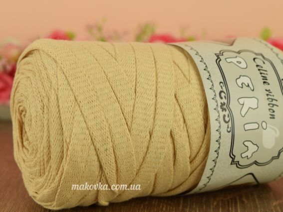 Celine ribbon Peria лента трикотажная, 1 Бобина сливочный