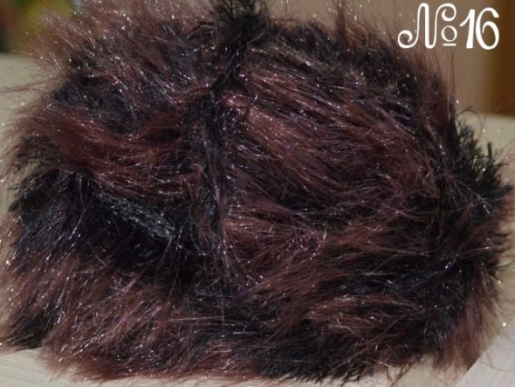 Foxy Fur Peria 16 черно-коричневый