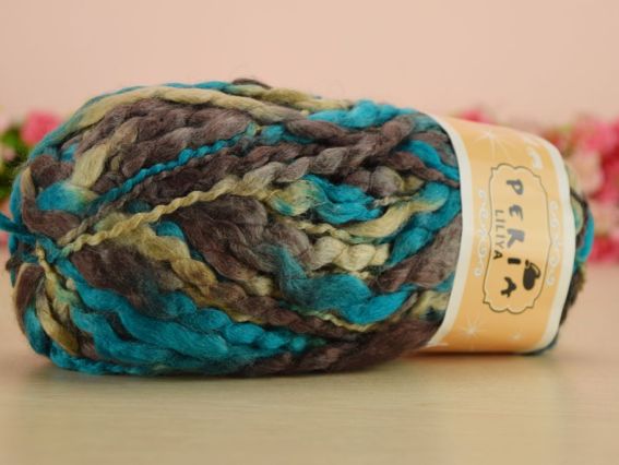 Liliya Peria 004 серо-изумрудный