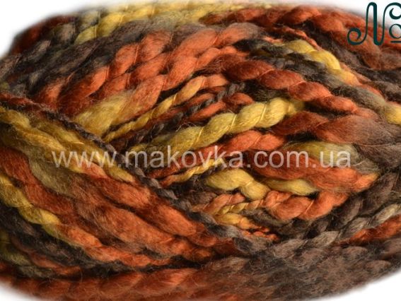 Liliya Peria 005 коричневый, терракотовый, желтый