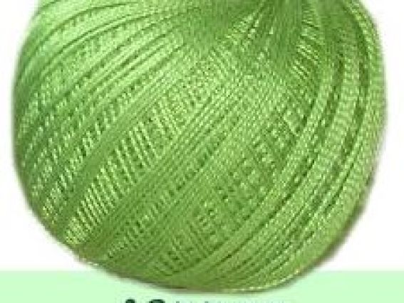 Perle №5 Madame Tricote пряжа 5527 зеленый