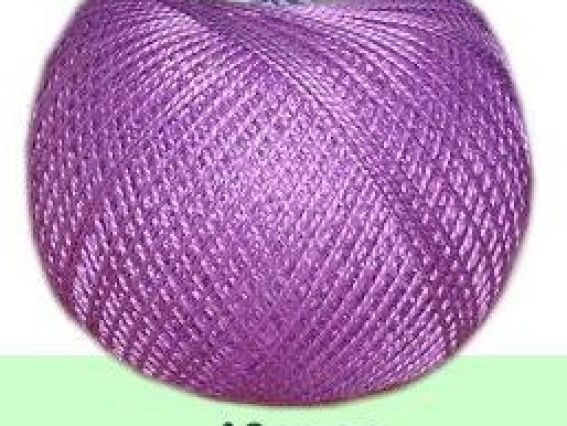 Perle №5 Madame Tricote пряжа 6309 т.сиреневый