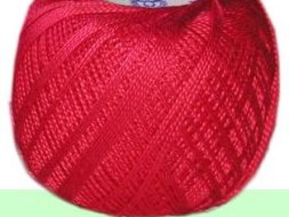 Perle №5 Madame Tricote пряжа 6328 красный