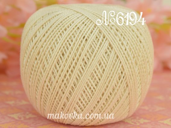 Perle №5 Madame Tricote пряжа 6194 св.беж