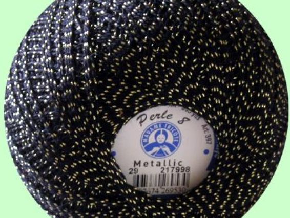 Perle №5 с люрексом Madame Tricote пряжа 29