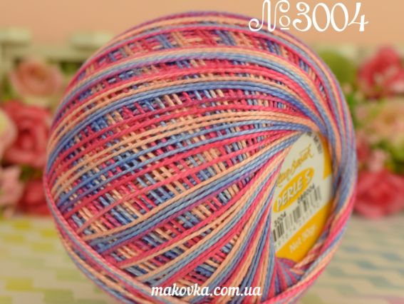 Perle 5 МЕЛАНЖ Altin Basak РАСПРОДАЖА 3004 розово-персиково-голубой меланж