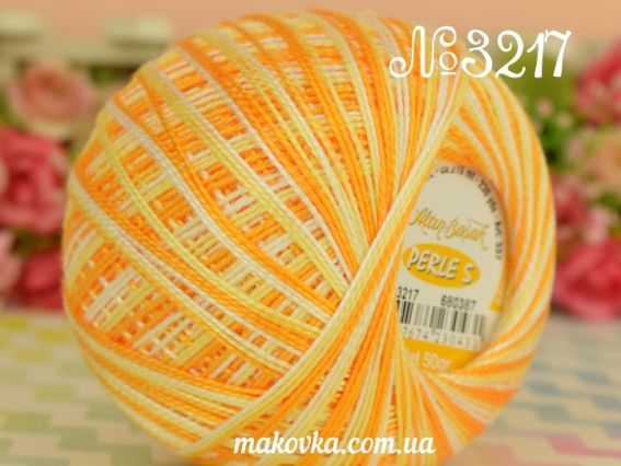 Perle 5 МЕЛАНЖ Altin Basak РАСПРОДАЖА 3217 желтый меланж